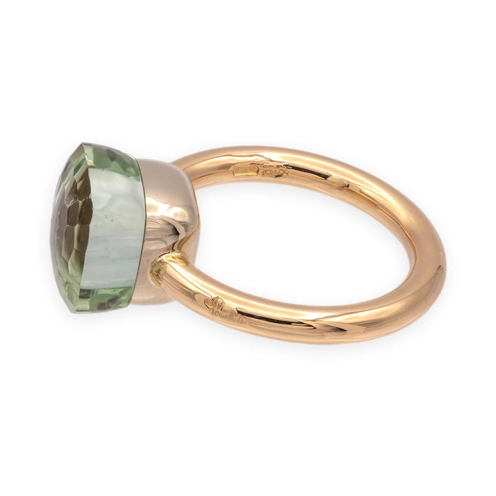 Pomellato Prasiolite Nudo Classic Ring in 18 K Rose Gold -  Size 5.25 10.4mm