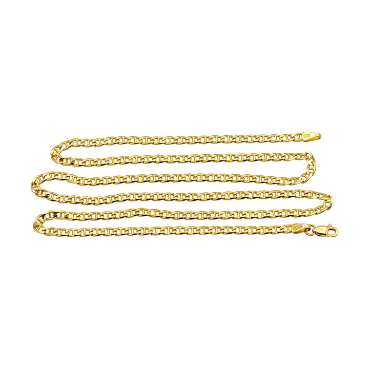 Pre-Owned 14K Yellow Gold Mariner Chain Necklace 22" Long 3mm