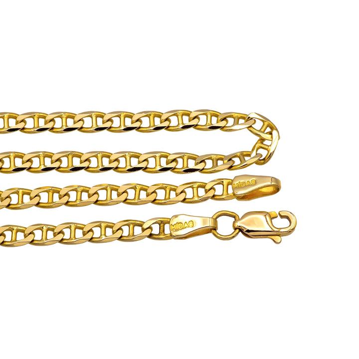 Pre-Owned 14K Yellow Gold Mariner Chain Necklace 22" Long 3mm