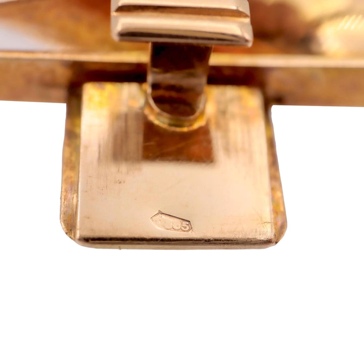 Retro 1940's 14K Rose Gold Bracelet 7.25" Long