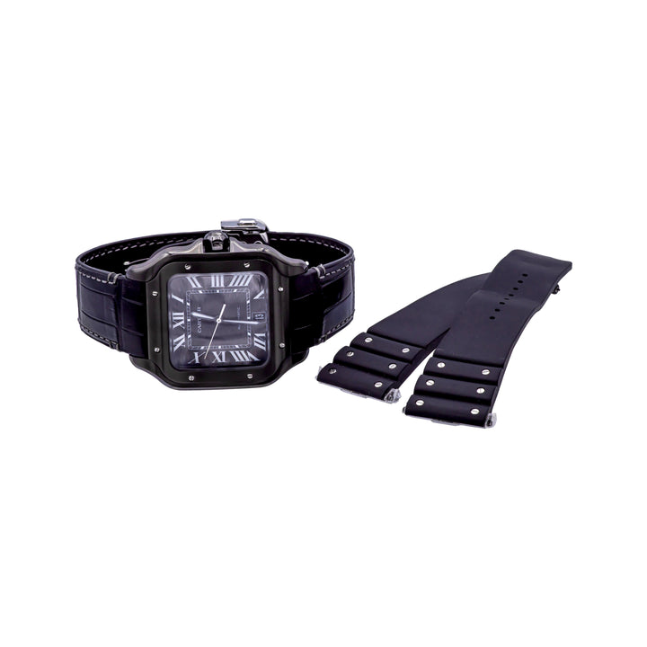 Santos de Cartier Watch – Large Model, Automatic, Steel & ADLC WSSA0039