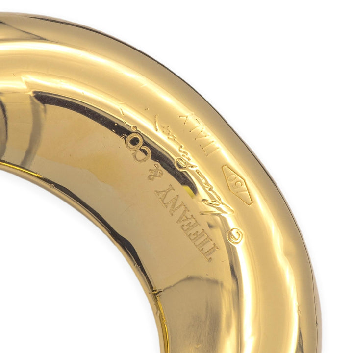 Tiffany & Co. Elsa Peretti Vintage Equestrian Horseshoe 18K Y Gold Buckle Belt