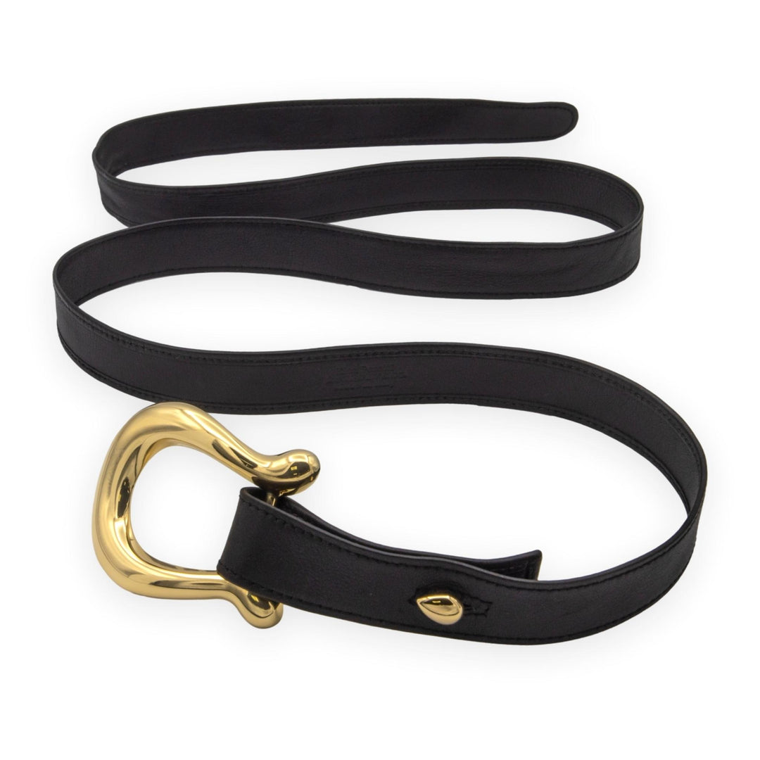 Tiffany & Co. Elsa Peretti Vintage Equestrian Horseshoe 18K Y Gold Buckle Belt