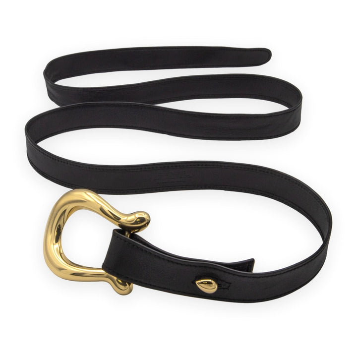 Tiffany & Co. Elsa Peretti Vintage Equestrian Horseshoe 18K Y Gold Buckle Belt