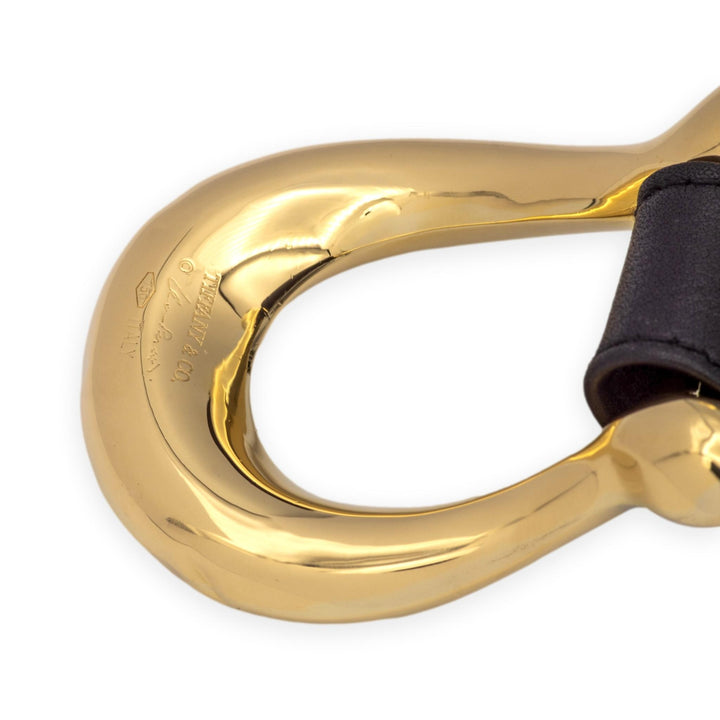Tiffany & Co. Elsa Peretti Vintage Equestrian Horseshoe 18K Y Gold Buckle Belt