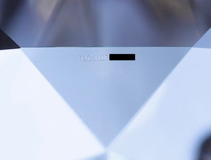 Tiffany & Co 18K Yellow Gold Platinum .90ct F VS2 Round Diamond Engagement Ring