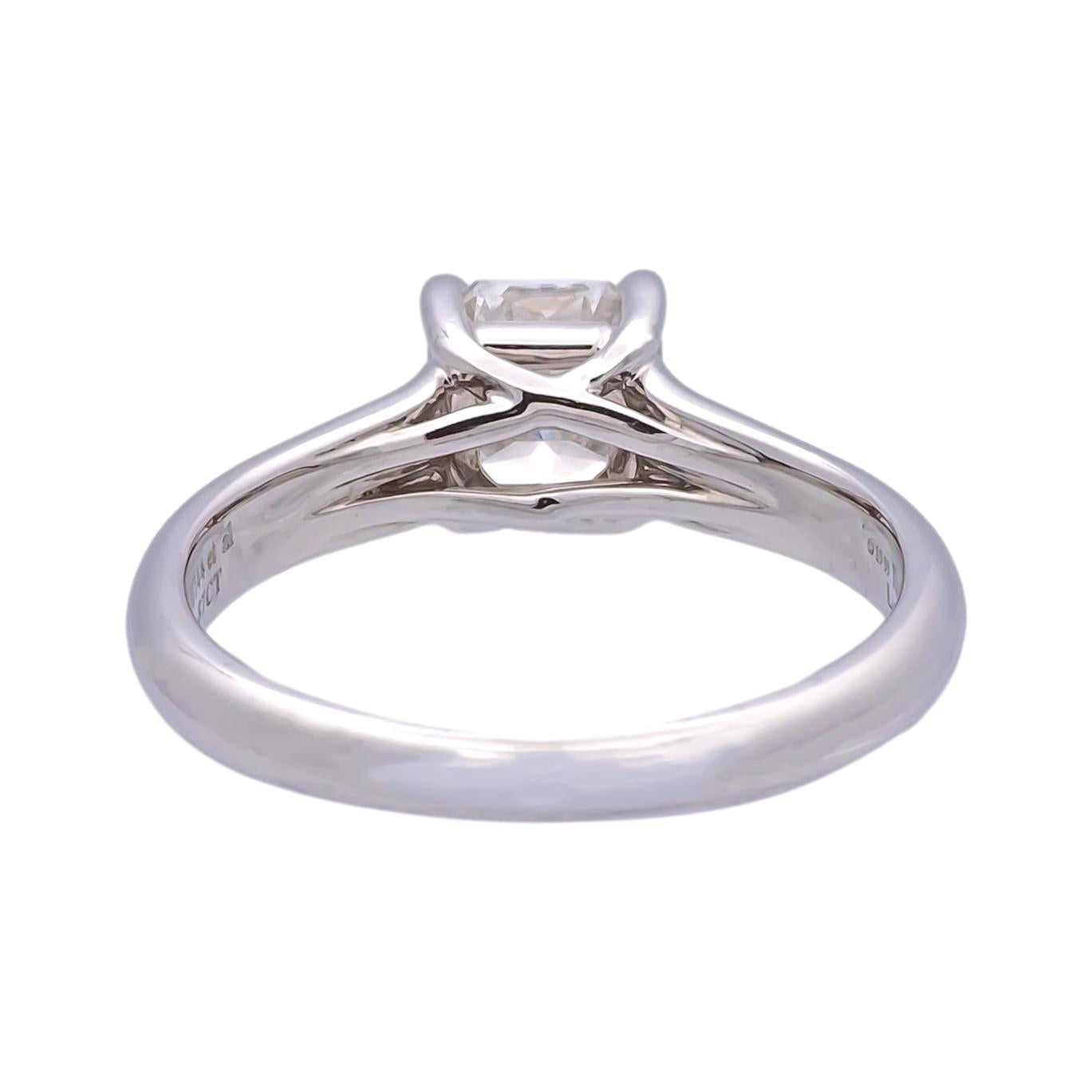 Tiffany & Co. Lucida Diamond Engagement Ring .87ct EVS2 in