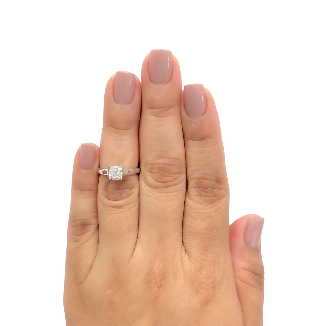 Tiffany & Co. Lucida Diamond Engagement Ring .87ct EVS2 in Platinum