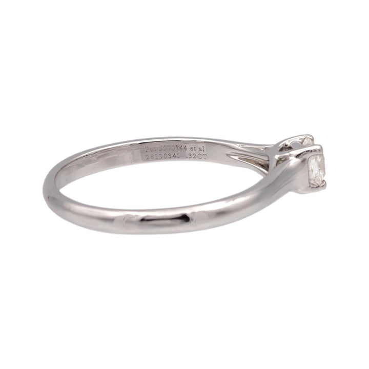 Tiffany & Co. Platinum Lucida Cut Diamond Engagement Ring .32ct. I VS2