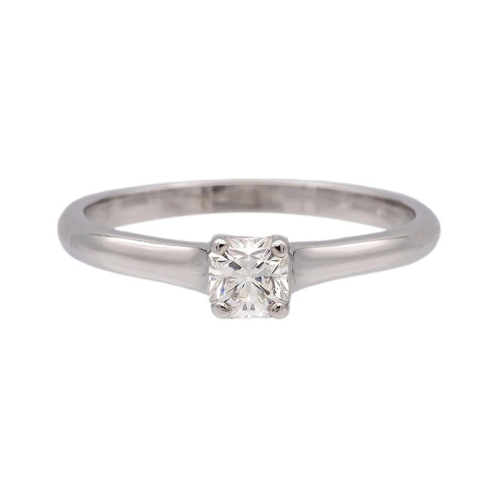 Tiffany & Co. Platinum Lucida Cut Diamond Engagement Ring .32ct. I VS2