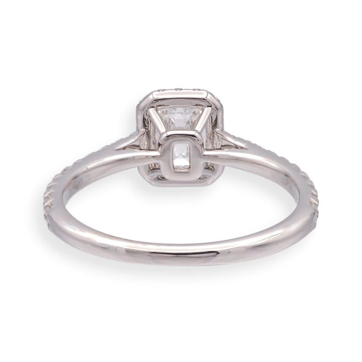 Tiffany & Co. Soleste .45 Ct Center Emerald Cut Diamond Engagement Ring