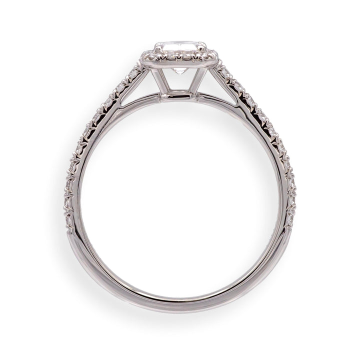 Tiffany & Co. Soleste .45 Ct Center Emerald Cut Diamond Engagement Ring