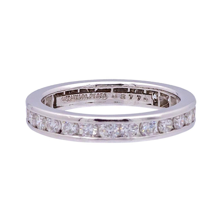 Tiffany & Co Platinum full circle Diamond Eternity Band Ring 3mm .93 Cts Ttl sz 5
