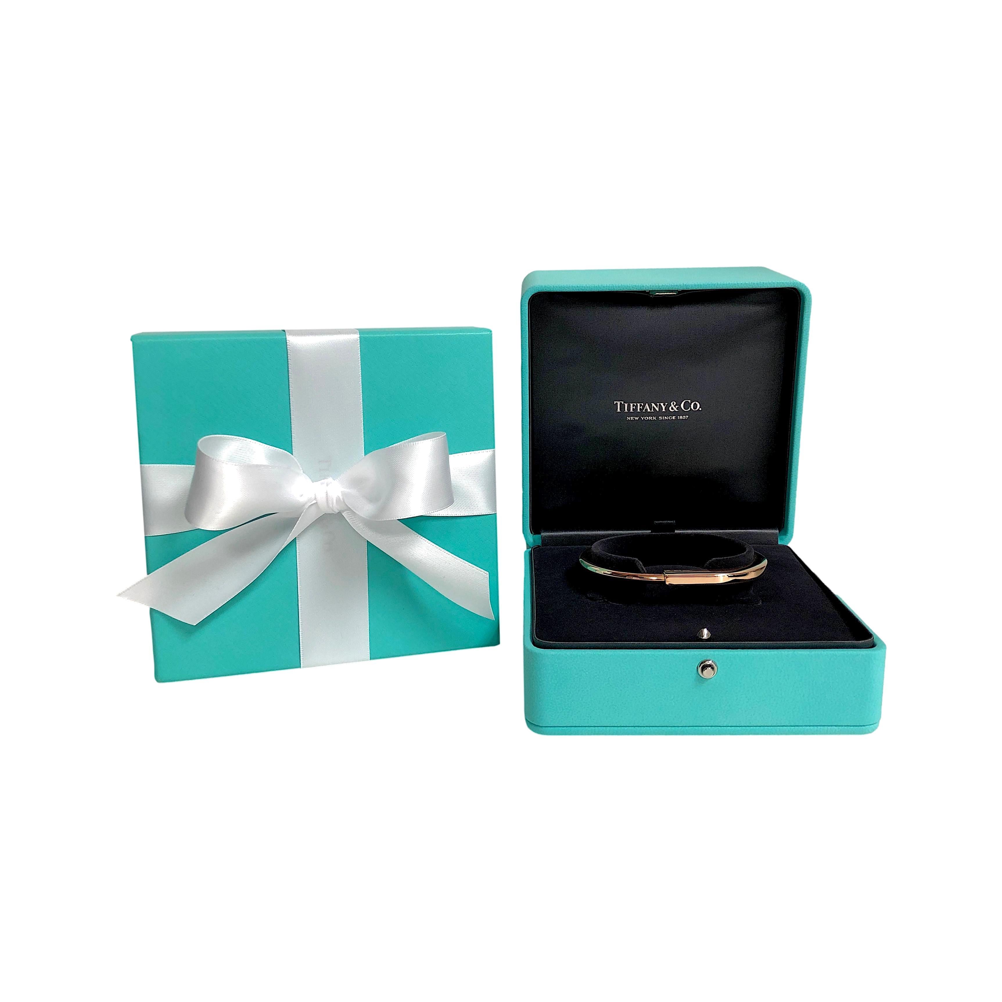 Tiffany & Co. Lock Bracelet in 18K Rose Gold Large – The Diamond Oak