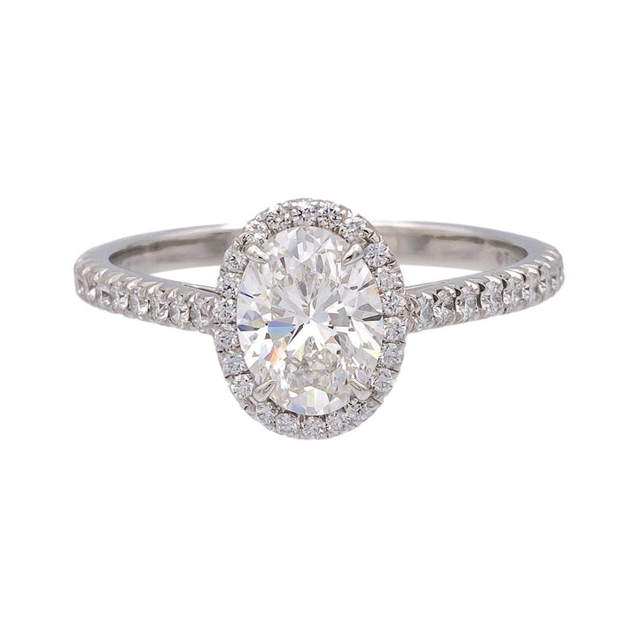 Coming Soon - Tiffany & Co. Platinum Soleste 1.38 Ct. Center Oval Diamond engagement ring