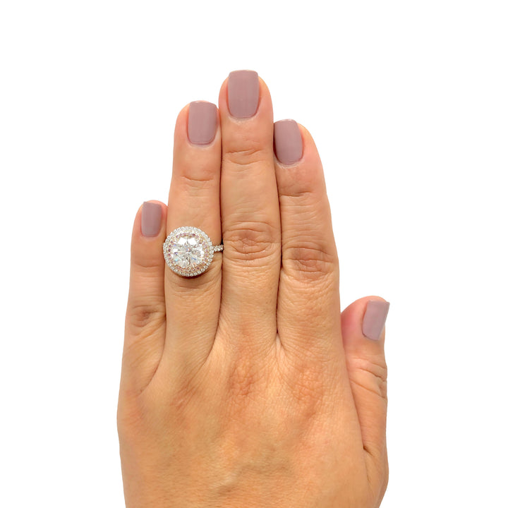 Tiffany & Co. Soleste 3.54 Ct F VVS2 Cntr Diamond engagement Ring Pink Diamonds