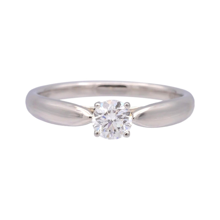 Tiffany & Co 0.26 Ct Platinum Harmony Diamond Engagement Ring E VS1 'Triple Ex'