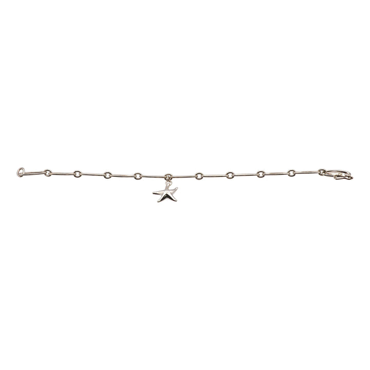 Tiffany & Co. Elsa Peretti Sterling Silver Starfish Charm Bracelet, 7.5"