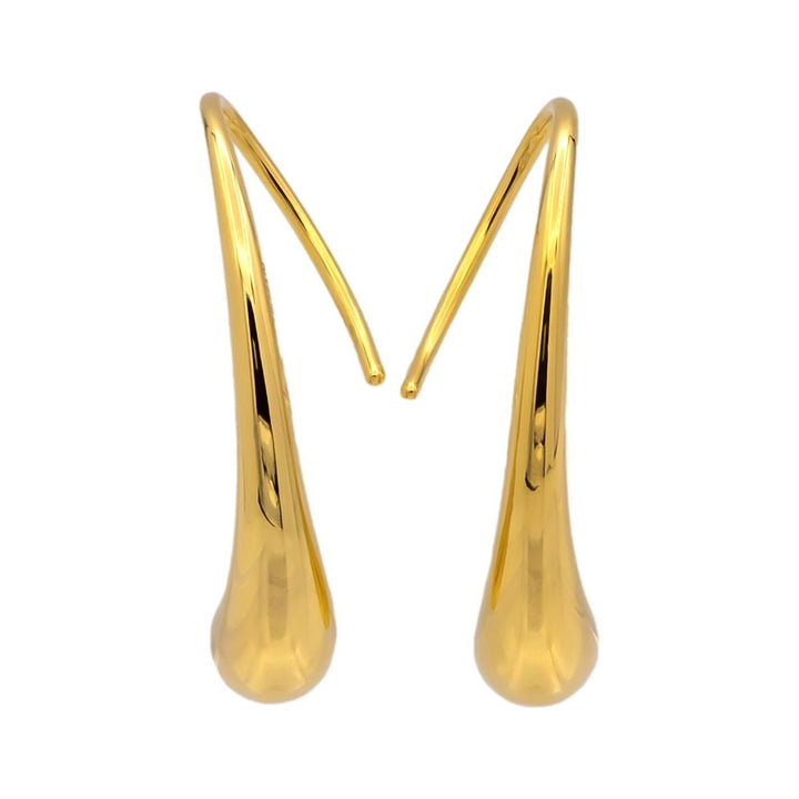 Tiffany & Co. Elsa Peretti 18K Yellow Gold Teardrop Earrings, Spain, Early 2000s