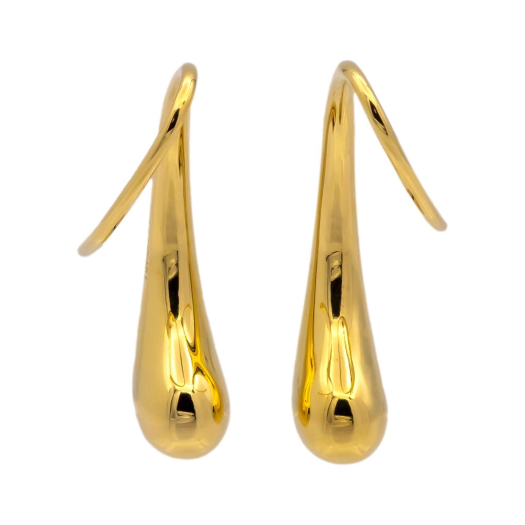 Tiffany & Co. Elsa Peretti 18K Yellow Gold Teardrop Earrings, Spain, Early 2000s