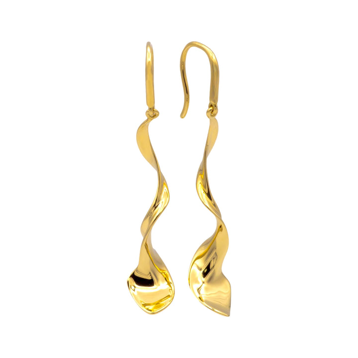 Tiffany & Co. 18K Yellow Gold Frank Gehry Orchid Drop Earrings