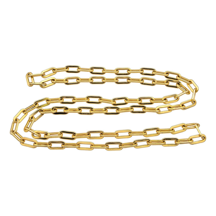 Vintage Tiffany & Co. 14K Yellow Gold Paper Clip Chain Necklace 36" 1960s
