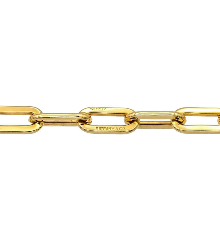 Vintage Tiffany & Co. 14K Yellow Gold Paper Clip Chain Necklace 36" 1960s