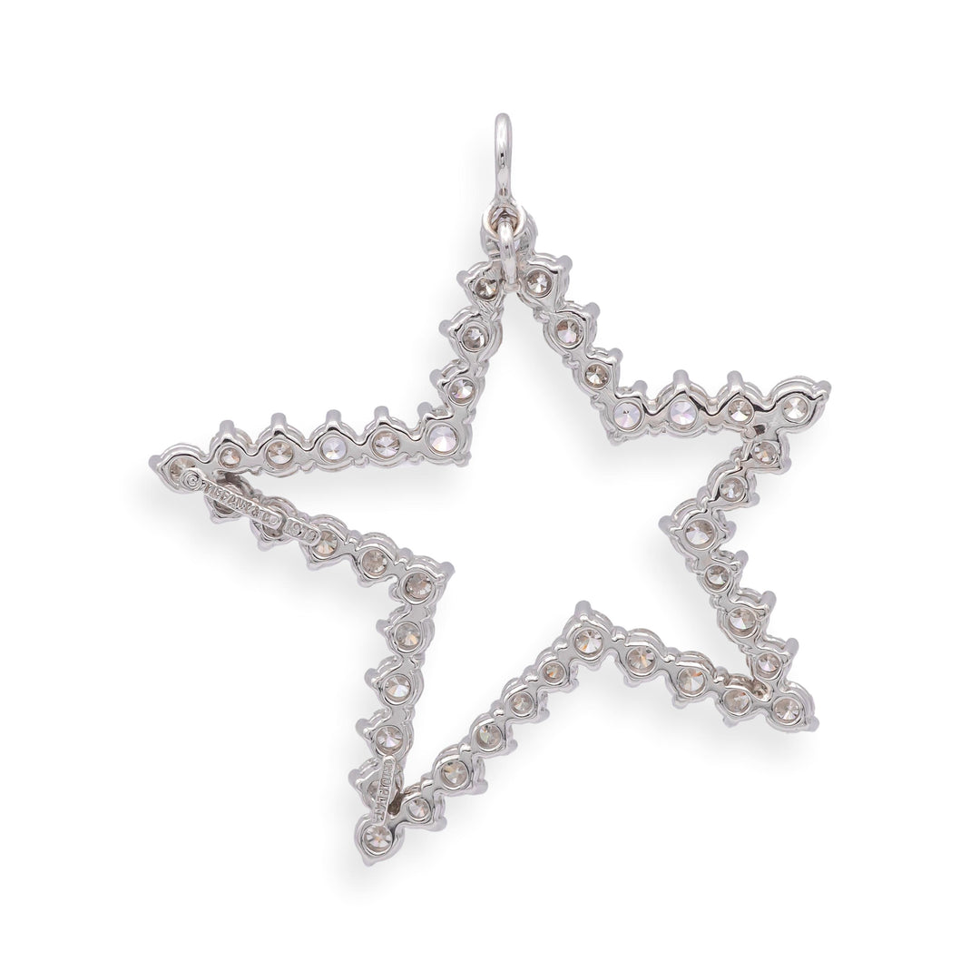 Vintage Tiffany & Co. Platinum Diamond Star Pendant with 3.01 cts, 1979