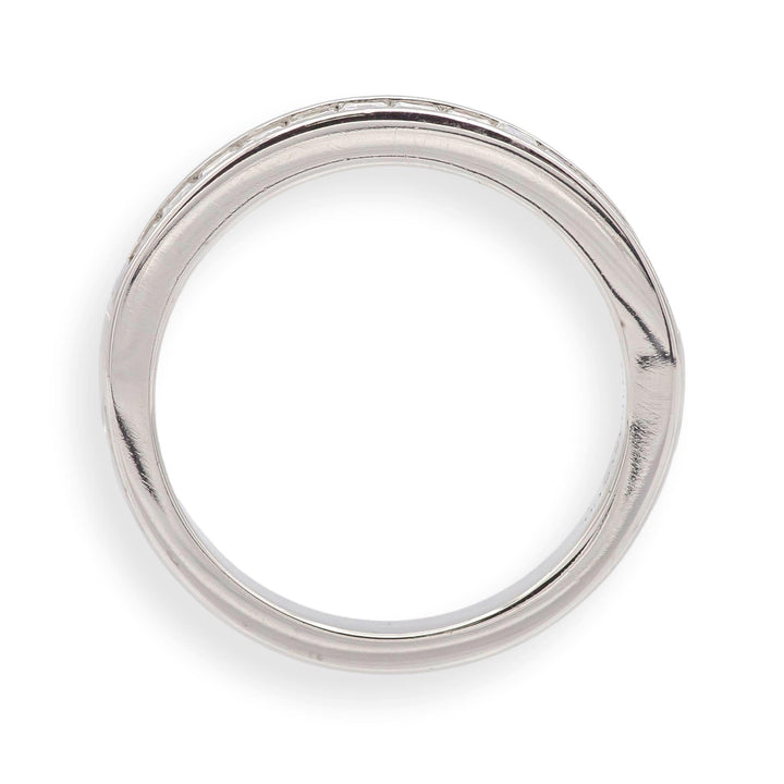 Tiffany & Co. Platinum .90ct F VS Baguette Diamond Channel Band Ring Size 8.5