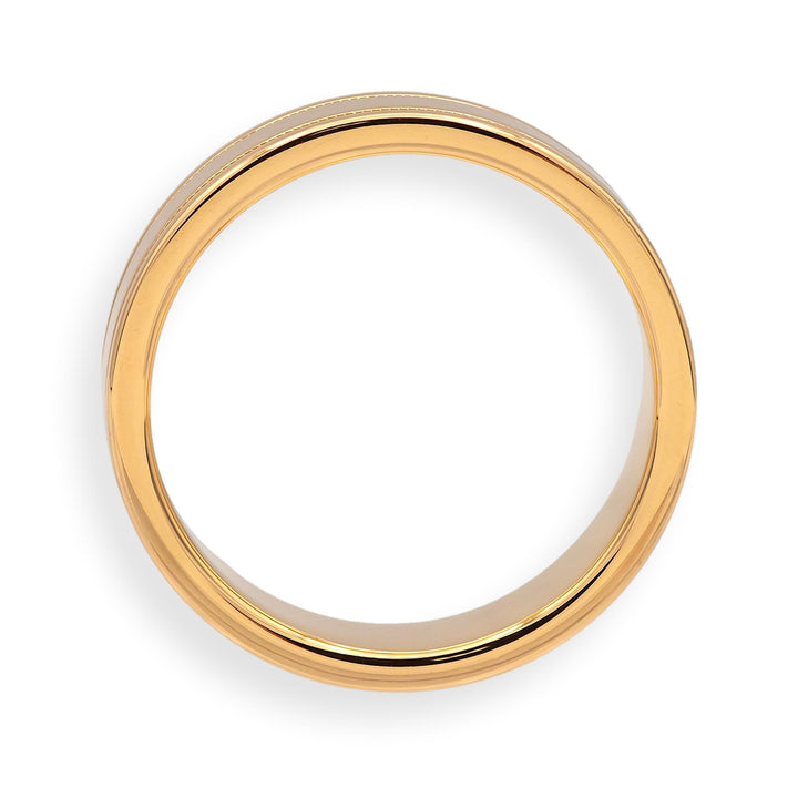 Tiffany & Co. 18K Rose Gold Double Milgrain Men's Wedding Band Ring Size 10