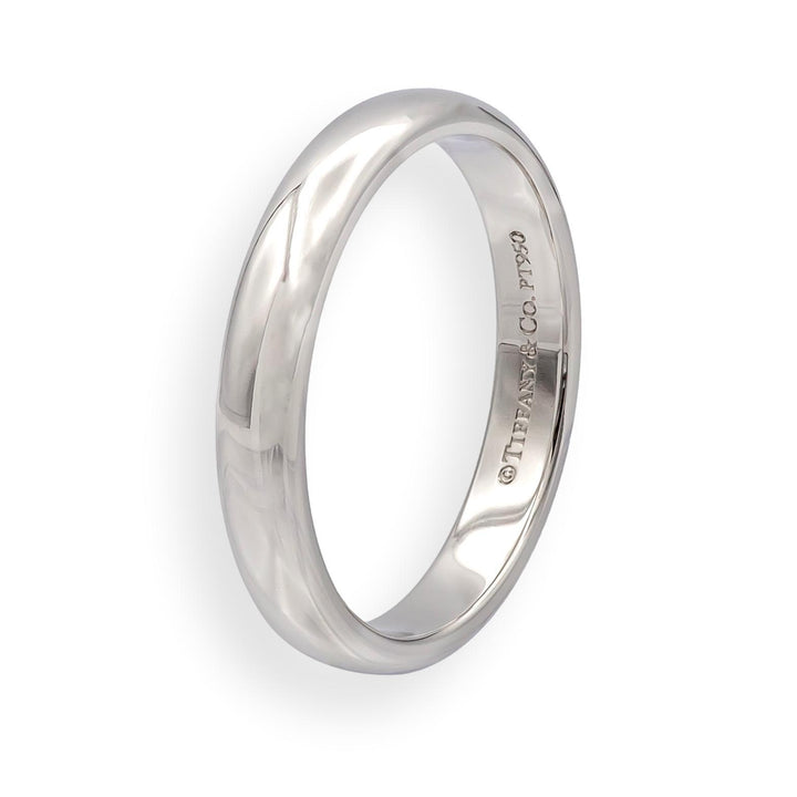 Tiffany & Co. Forever Platinum 3.0 mm Comfort Fit Wedding Band Ring Size 5.5