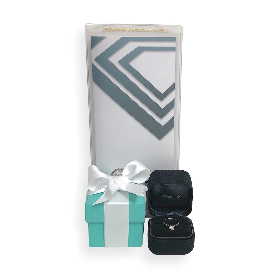Tiffany & Co. .54 Ct Lucida Cut Diamond Engagement Ring  G-H, VVS2-VS1 IGI Cert