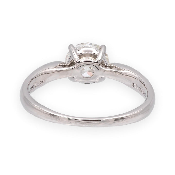Tiffany & Co 1.10 Ct Platinum Harmony Solitaire Diamond Engagement Ring H VS1