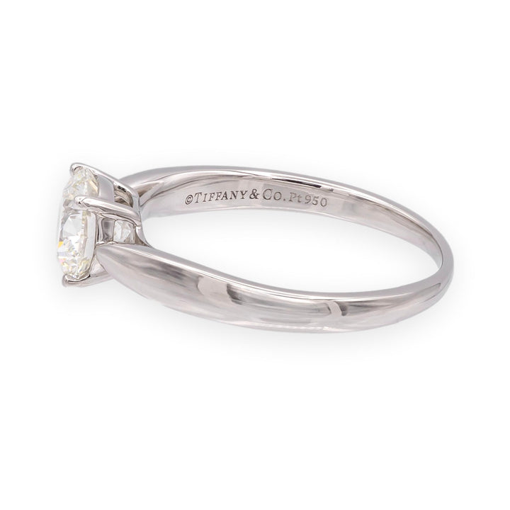 Tiffany & Co 1.10 Ct Platinum Harmony Solitaire Diamond Engagement Ring H VS1