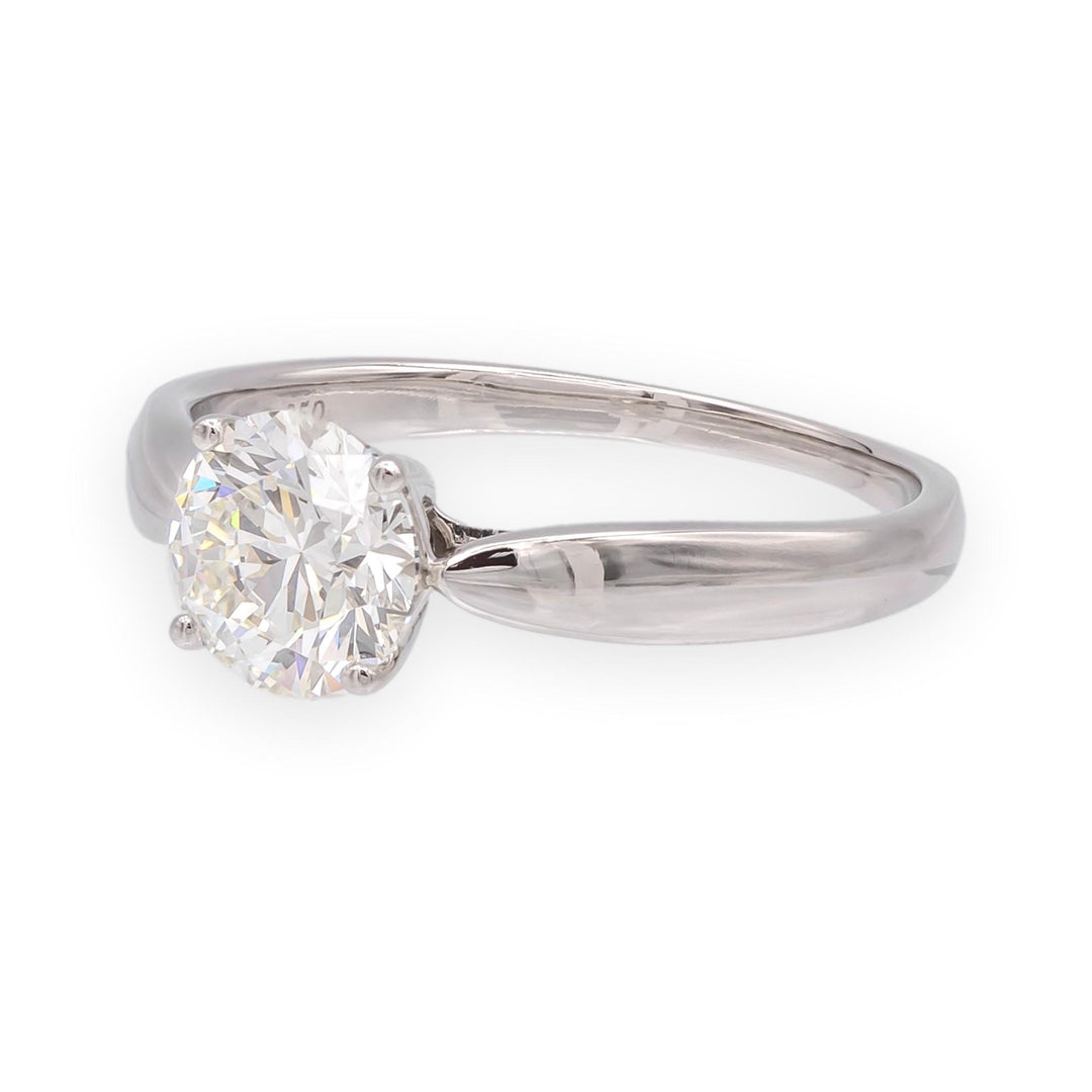 Tiffany & Co 1.10 Ct Platinum Harmony Solitaire Diamond Engagement Ring H VS1