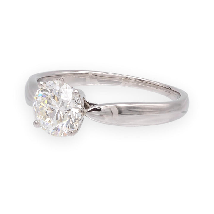 Tiffany & Co 1.10 Ct Platinum Harmony Solitaire Diamond Engagement Ring H VS1
