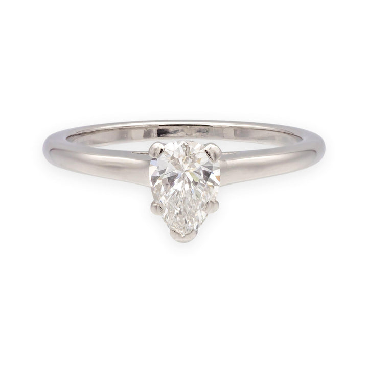 Tiffany & Co. Mid-Century Platinum .54 ct Pear Shape Diamond Engagement Ring