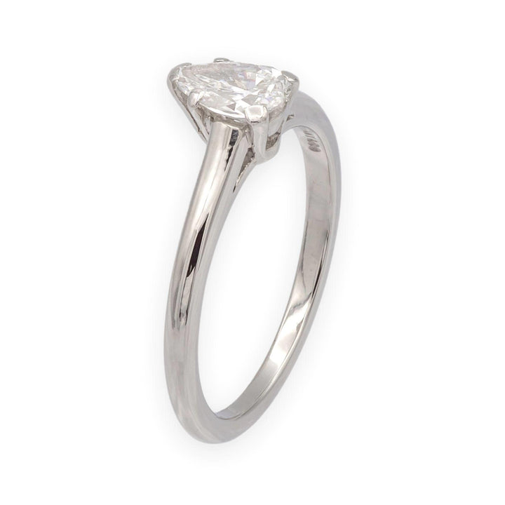 Tiffany & Co. Mid-Century Platinum .54 ct Pear Shape Diamond Engagement Ring