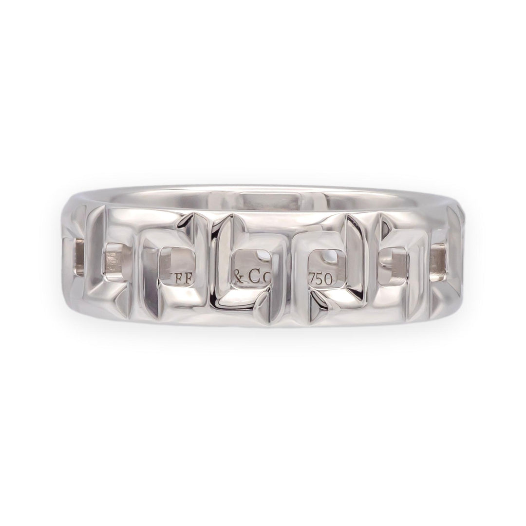 Tiffany & Co. True Wide Band Ring in 18K White Gold – 5.5mm, Size 6