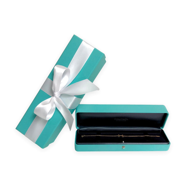 Tiffany & Co. Paloma Picasso 18K Rose Gold Double Loving Heart Bracelet 7"