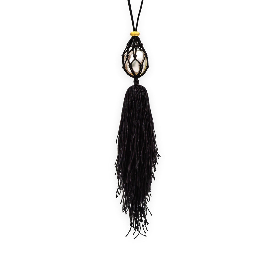 Tiffany & Co. Elsa Peretti 18K YG South Sea Keshi Pearl Tassel Pendant Necklace