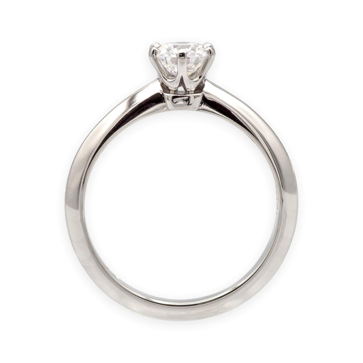 Vintage Tiffany & Co. Platinum .55ct D VS2 Diamond Solitaire Engagement Ring