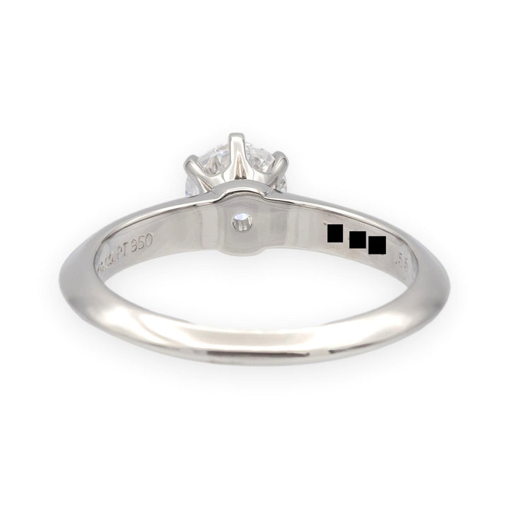 Vintage Tiffany & Co. Platinum .55ct D VS2 Diamond Solitaire Engagement Ring