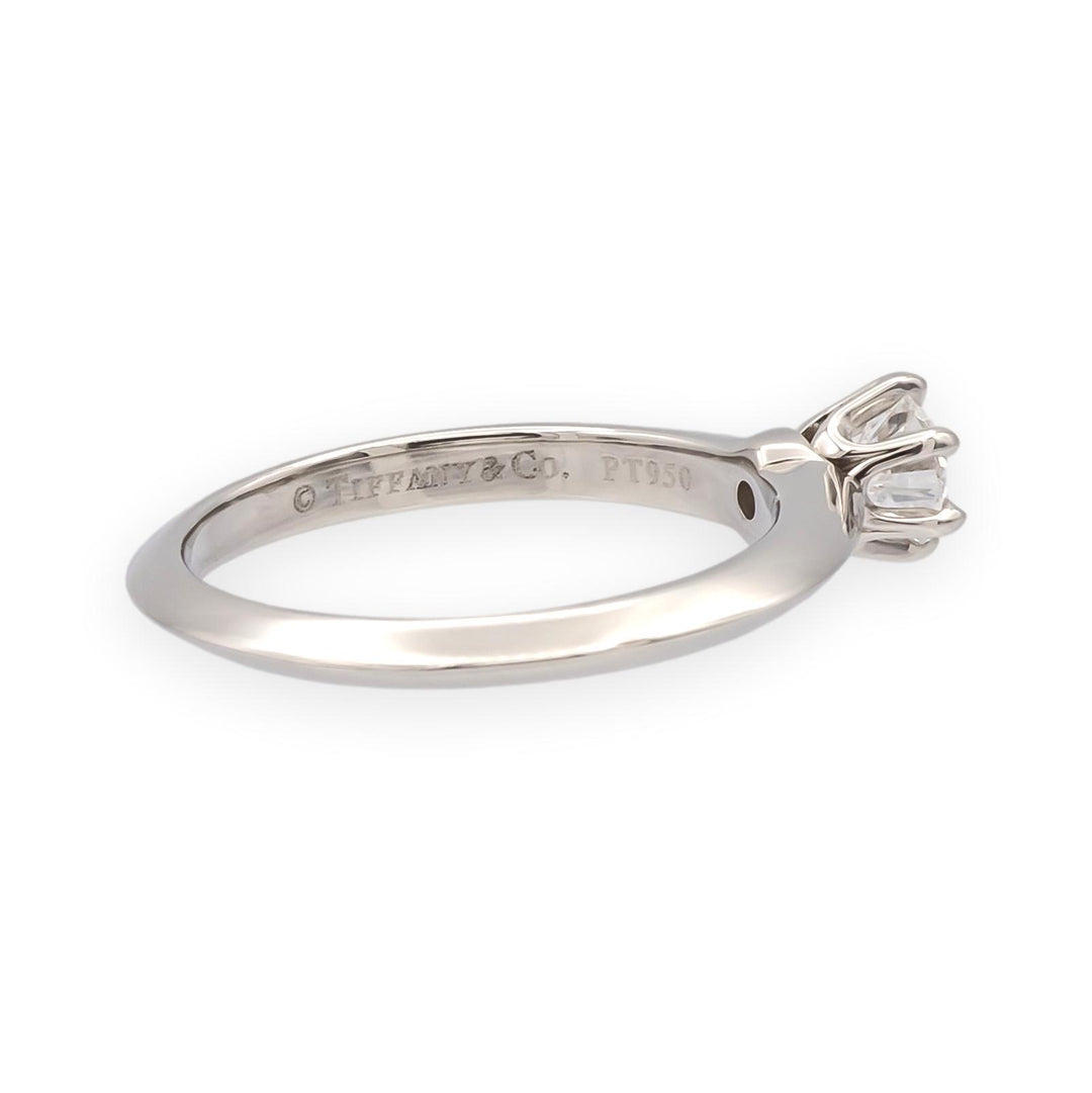 Tiffany & Co. Platinum .24 ct D VVS2 Diamond Solitaire Engagement Ring