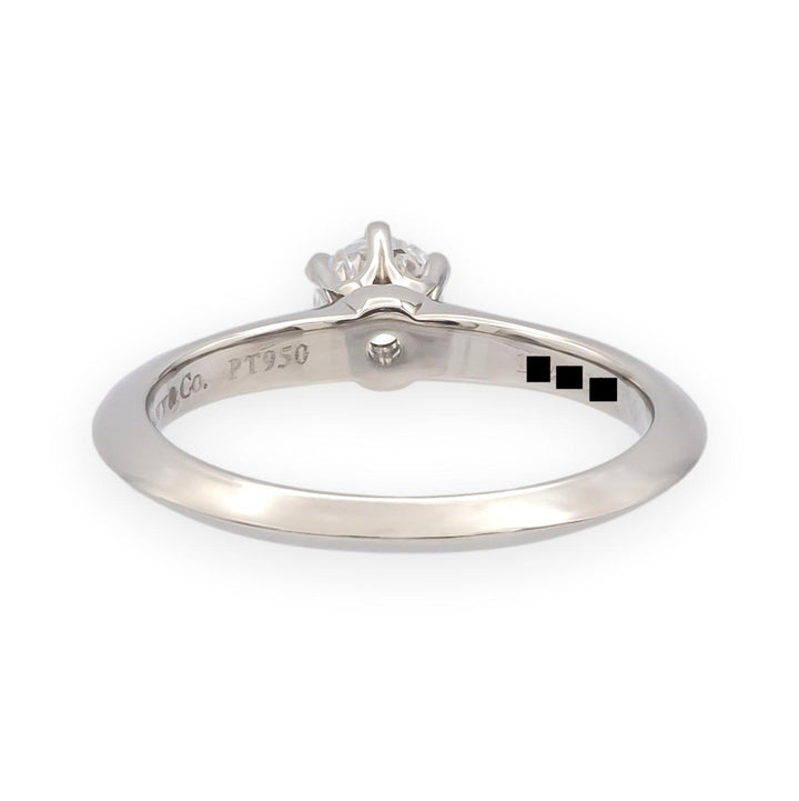 Tiffany & Co. Platinum .24 ct D VVS2 Diamond Solitaire Engagement Ring