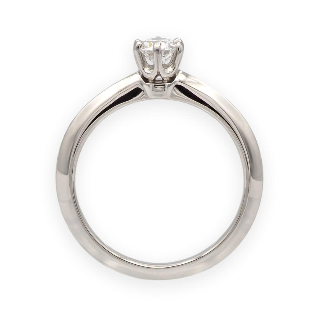 Tiffany & Co. Platinum .24 ct D VVS2 Diamond Solitaire Engagement Ring