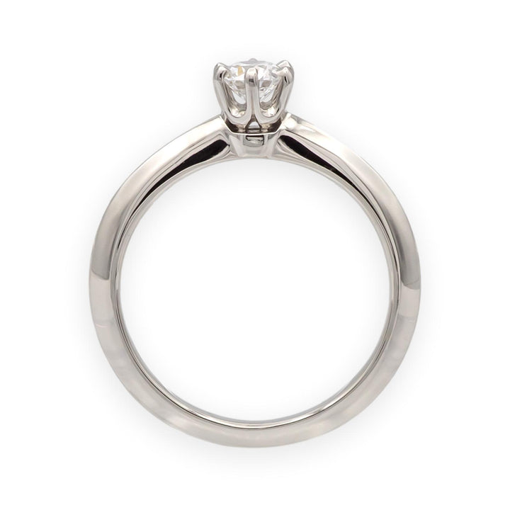 Tiffany & Co. Platinum .24 ct D VVS2 Diamond Solitaire Engagement Ring