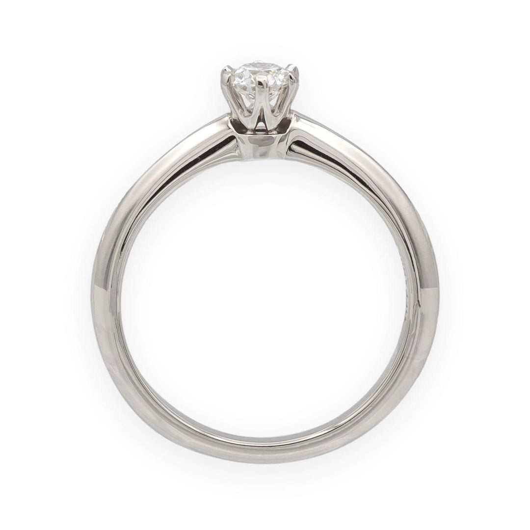 Vintage Tiffany & Co. Platinum 0.22ct G VS2 Diamond Solitaire Engagement Ring