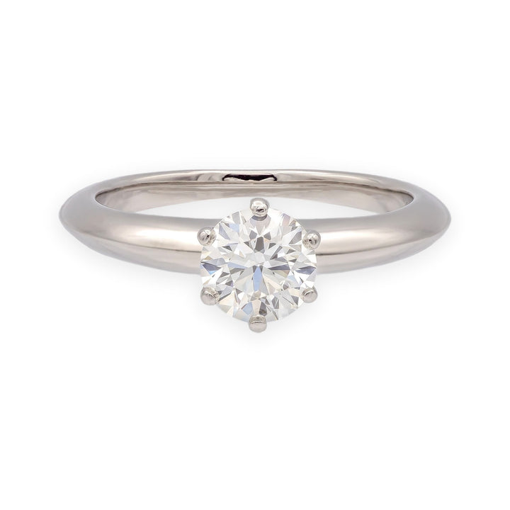 Tiffany & Co. Platinum .71 ct I VS2 Round Diamond Solitaire Engagement Ring