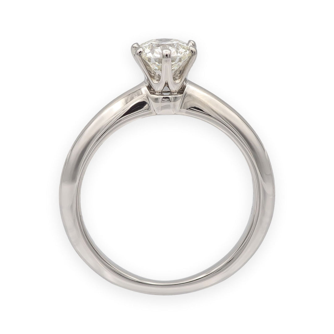 Tiffany & Co. Platinum .71 ct I VS2 Round Diamond Solitaire Engagement Ring